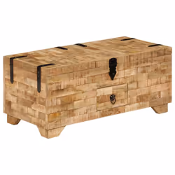 vidaXL Solid Mango Wood Coffee Table 80x40x35cm Home Tea Side Telephone Stand - Additional view 9