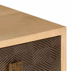 vidaXL Solid Mango Wood TV Cabinet HiFi Sideboard Stand Unit Entertainment - Additional view 7
