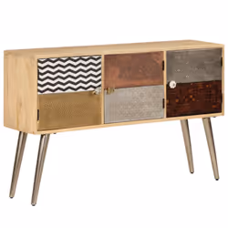 vidaXL Solid Mango Wood Sideboard 120x30x75cm Cabinet Storage Organiser Unit - Additional view 10