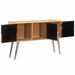 vidaXL Solid Mango Wood Sideboard 120x30x75cm Cabinet Storage Organiser Unit - Additional view 5
