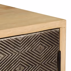 vidaXL Solid Mango Wood Sideboard 120x30x75cm Cabinet Storage Organiser Unit - Additional view 6