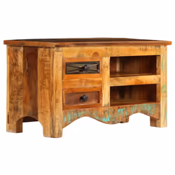 vidaXL TV Cabinet 80x30x40cm Solid Reclaimed Wood Home HiFi Stand Unit Centre