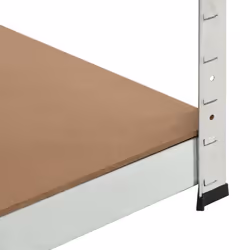 vidaXL Storage Shelf Silver 90x90x180cm Steel and MDF Display Organiser Rack - Additional view 5