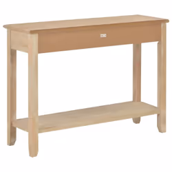 vidaXL Console Table 110x35x80cm Wood Side Cabinet Stand Hall End 2 Drawers - Additional view 3