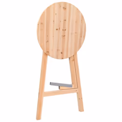 vidaXL Foldable Bar Table 78cm Fir Wood Side End Coffee Dining Breakfast Stand - Additional view 3
