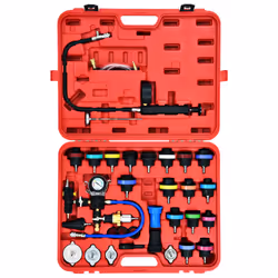 vidaXL Cooling System & Radiator Cap Pressure Tester 28 Piece Temperature Kit