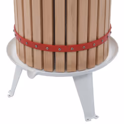 vidaXL Fruit and Wine Press with Cloth Bag 24L Oak Wood Juice Squeezer Maker