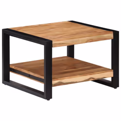 vidaXL Solid Acacia Wood Coffee Table 60x60x40cm Living Room Furniture Stand - Additional view 10