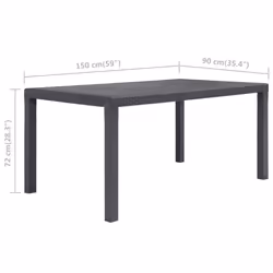 VidaXL 45606 outdoor table Brown - Additional view 5