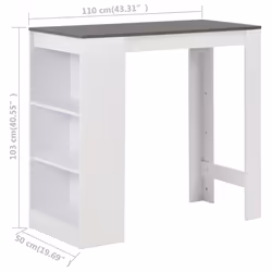 VidaXL 280216 kitchen/dining table - Additional view 6