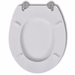 vidaXL 2x Toilet Seats with Lids MDF White Bathroom WC Accessory