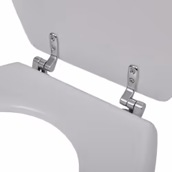 vidaXL 2x Toilet Seats with Lids MDF White Bathroom WC Accessory - Additional view 5