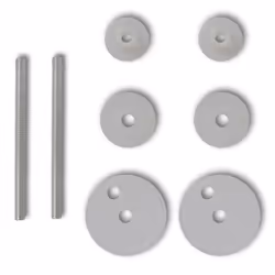 vidaXL 2x Toilet Seats with Lids MDF White Bathroom WC Accessory - Additional view 7