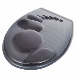 vidaXL 2x Toilet Seats with Lids MDF Stones Bathroom WC Accessory