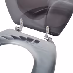 vidaXL 2x Toilet Seats with Lids MDF Stones Bathroom WC Accessory - Additional view 5
