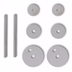 vidaXL 2x Toilet Seats with Lids MDF Stones Bathroom WC Accessory - Additional view 7