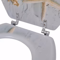 vidaXL Toilet Seats with Lids Bathroom WC Accessory WC Seat 2 pcs MDF Sea Star - Additional view 5