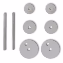 vidaXL Toilet Seats with Lids Bathroom WC Accessory WC Seat 2 pcs MDF Sea Star - Additional view 6