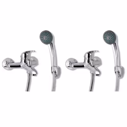 vidaXL 2x Mixer Showers Bathroom Accessory Faucet Tap Head Plumbing Fixture