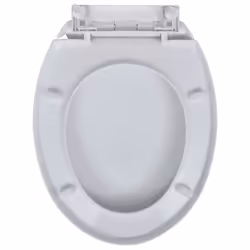 vidaXL 2x Toilet Seats with Soft Close Lids Plastic White Bathroom Accessory - Additional view 7