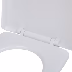 vidaXL 2x Toilet Seats with Soft Close Lids Plastic White Bathroom Accessory - Additional view 7