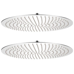 vidaXL 1/2x Rain Shower Head Stainless Steel Square Sprinkler Multi Sizes - 50 cm/ 2 pcs