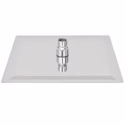 vidaXL 2x Rain Shower Head Stainless Steel 25x25cm Water Saving Bath Accessory