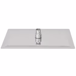vidaXL 2x Rain Shower Head Stainless Steel 20x30cm Water Saving Bath Accessory