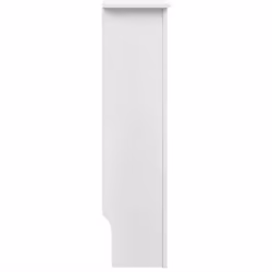 vidaXL 2x Radiator Covers White MDF 112cm Heating Shelf Cabinet Accessory