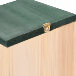 vidaXL 8x Bird Houses Wood 12x12x22 cm Pet Habitat Cage Nesting Box Station - Additional view 3