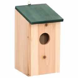 vidaXL 8x Bird Houses Wood 12x12x22 cm Pet Habitat Cage Nesting Box Station - Additional view 6