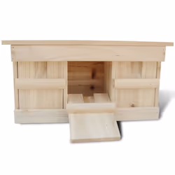 vidaXL 2x Sparrow Houses Wood 44x15.5x21.5cm Bird Habitat Home Nesting Box - Additional view 2