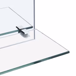 vidaXL Wall Mirror with Shelf 30x30cm Tempered Glass Bathroom Makeup Vanity - Additional view 3