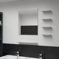 vidaXL Wall Mirror with 5 Shelves Silver 50x60cm Bathroom Makeup Vanity Decor