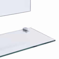 vidaXL Wall Mirror with 5 Shelves Silver 50x60cm Bathroom Makeup Vanity Decor