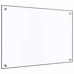 vidaXL Kitchen Backsplash Wall Panel Transparent 70 x 50 cm Tempered Glass