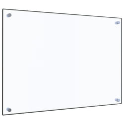 vidaXL Kitchen Backsplash Wall Panel Transparent 70 x 50 cm Tempered Glass