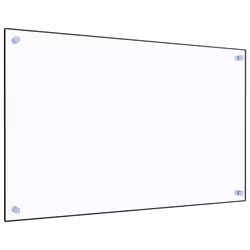 vidaXL Kitchen Backsplash Wall Panel Transparent 80 x 50 cm Tempered Glass