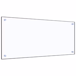 vidaXL Kitchen Backsplash Wall Panel Transparent 90 x 40 cm Tempered Glass