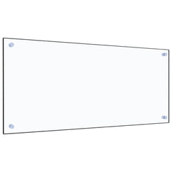 vidaXL Kitchen Backsplash Wall Panel Transparent 90 x 40 cm Tempered Glass