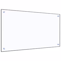 vidaXL Kitchen Backsplash Wall Panel Transparent 90 x 50 cm Tempered Glass