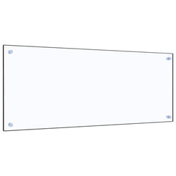 vidaXL Kitchen Backsplash Wall Panel Transparent 100 x 40 cm Tempered Glass