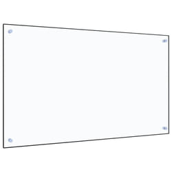 vidaXL Kitchen Backsplash Wall Panel Transparent 100 x 60 cm Tempered Glass
