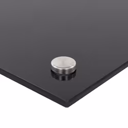 vidaXL Kitchen Backsplash Kitchen Wall Panel Black 70 x 50 cm Tempered Glass - Additional view 5