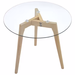 vidaXL 2x Side Table Set Tempered Glass Office Living Room Coffee Couch Table