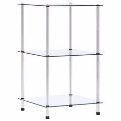 VidaXL 249504, Transparent, 3 shelves, Steel, 400 mm, 400 mm, 670 mm