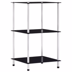 VidaXL 249510, Black, 4 shelves, Steel, 400 mm, 400 mm, 1000 mm