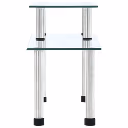 vidaXL Kitchen Shelf Transparent Tempered Glass 45x16x26cm Countertop Shelf
