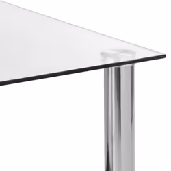 vidaXL Side Table Transparent Tempered Glass Coffee Sofa Accent Console Desk