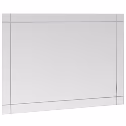 vidaXL Wall Mirror Glass Decorative Cosmetic Make up Mirror Home Decoration